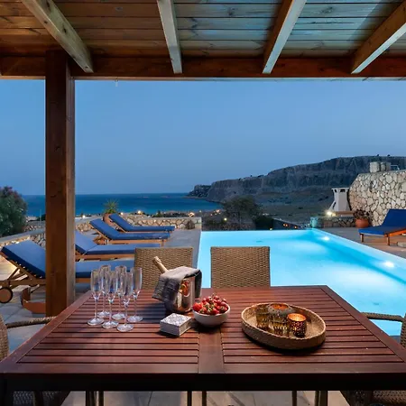 Aegean Blue View With Private Pool And Seaview * Lindos (Rhodes)